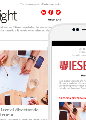 Plantilla email marketing IESE