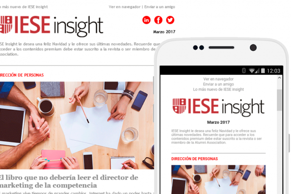 Plantilla email marketing IESE