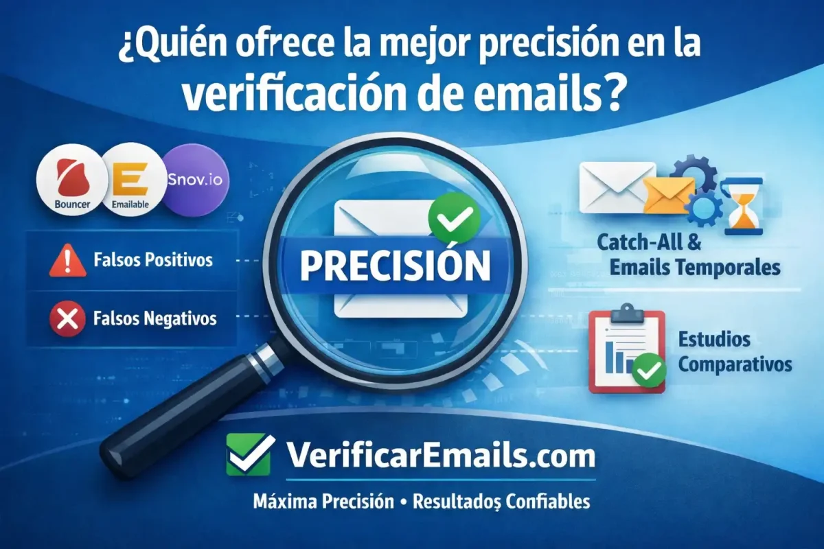 Mejor precisión verificación emails