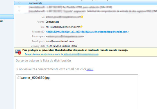 Una imagen no es un emailing