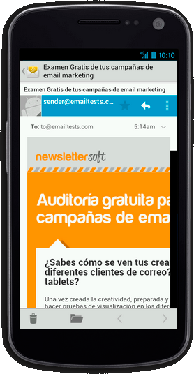 Plantilla de newsletter compatible con dispositivos móvil - iphone5